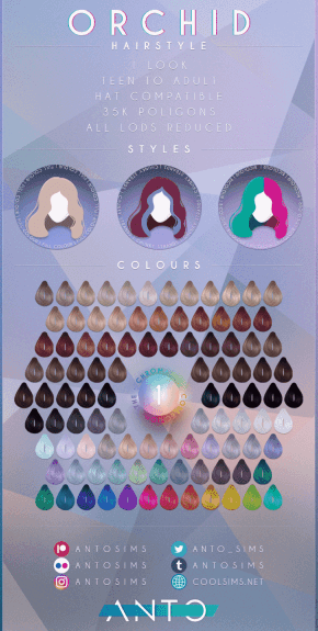 Галерея мода Прическа Orchid Hairstyle #1